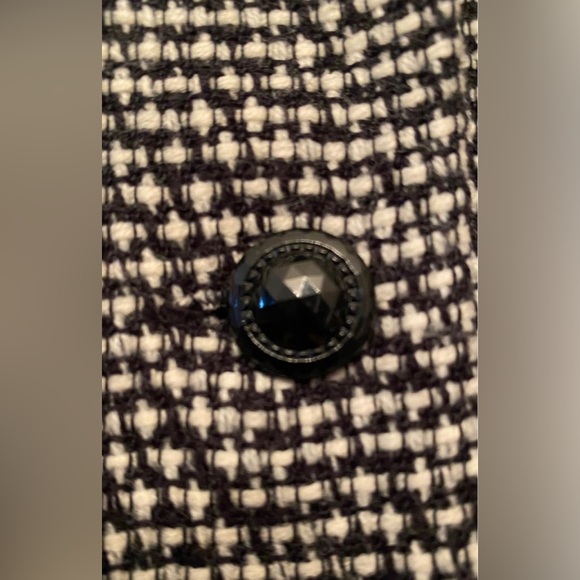 Jones Studio Separates Blazer Jacket Fully Lined Black-Gray Checks Size 14 - Picture 5 of 7